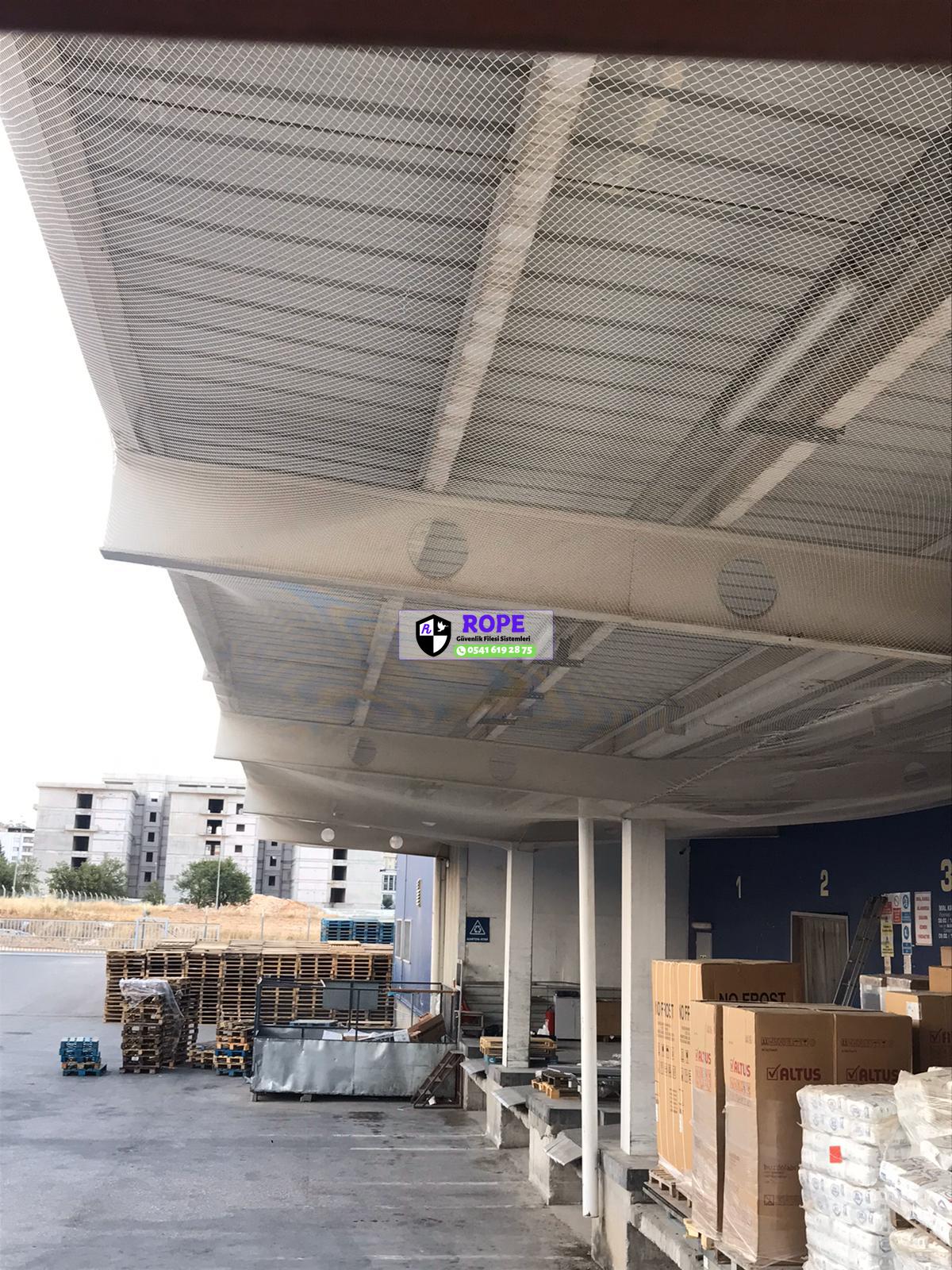   Fabrika içi kuş konmaz filesi, Fabrika ve binalar için kuşkonmaz filesi 0507 463 28 75
